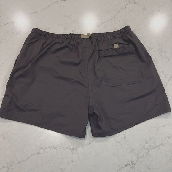 prAna NEW Mens XL x 5"‎ Stretch Zion Pull On Shorts Dark Iron Relaxed Fit Hiking - Picture 2 of 9
